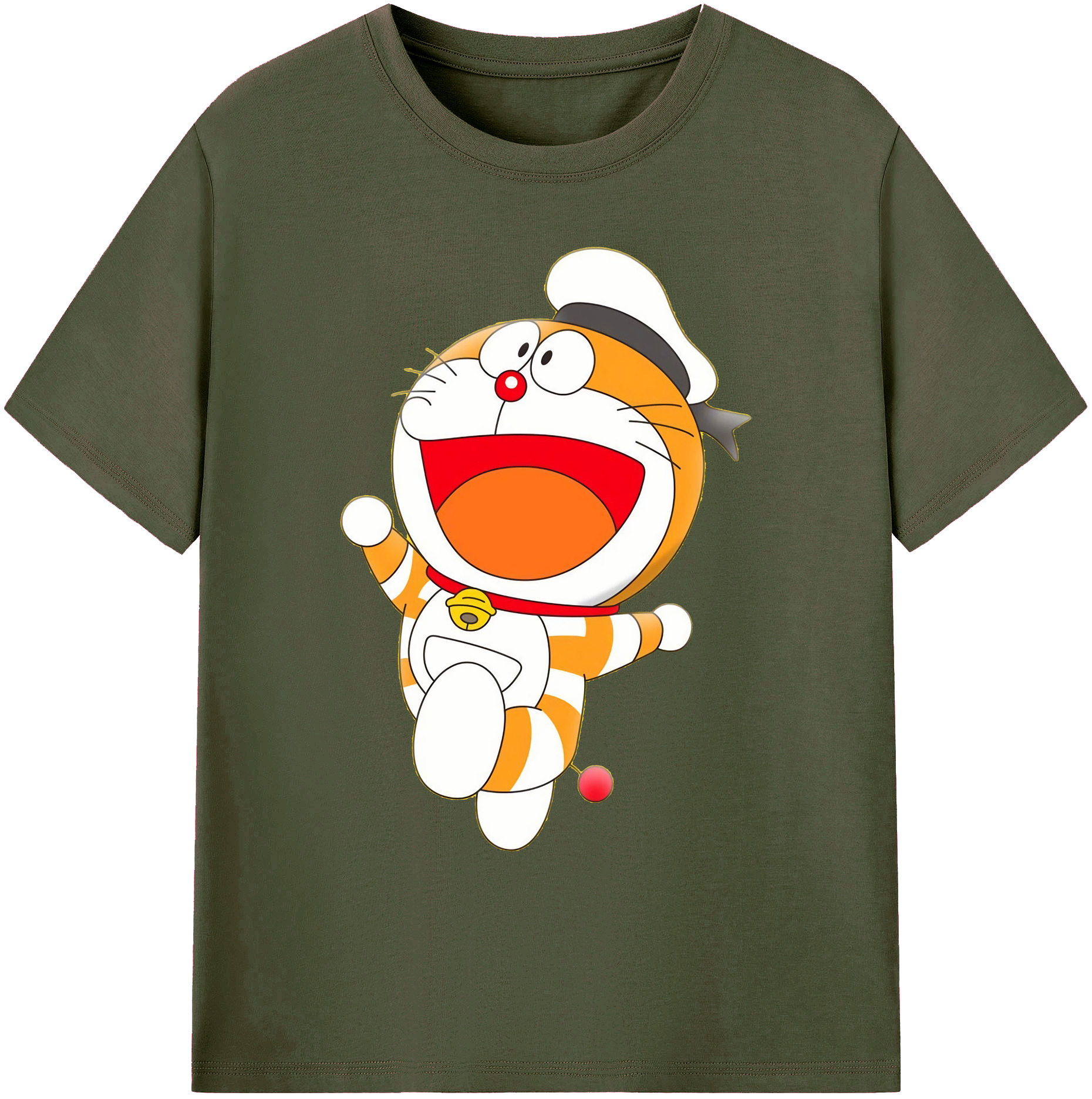 （画像用） ドラえもん Doraemon 綿100％ メンズ半袖Tシャツ｜肌触りやわらか＆通気性